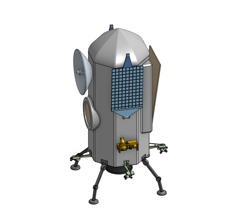 Cargo lander — Fusion 360 render