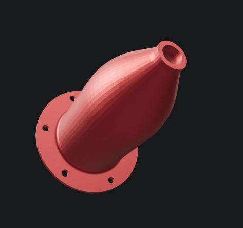 Bell nozzle — CAD model