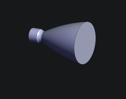 Conical nozzle — CAD model